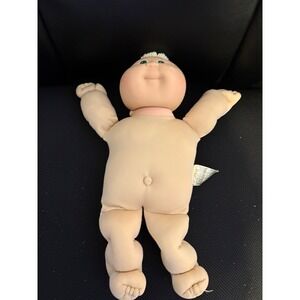 Cabbage Patch Kids Doll 1982 Vintage Green Eyes Blonde Hair Xavier Roberts Sig